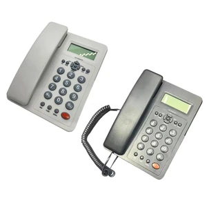 Desk Corded Telephone with Display Adjustable Volume Speakerphone Calculator Dropship