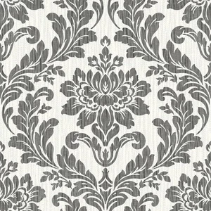 Galois Black Damask Wallpaper