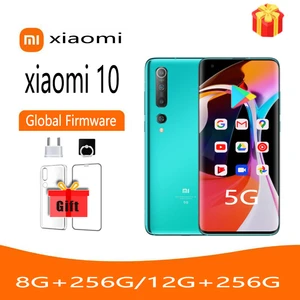 Xiaomi-Mi Octa-Core Mobile Phone, Xiaomi 10 Cellphone, Snapdragon 865, 4780mAh Battery, 108MP Camera, Android Phone, Original