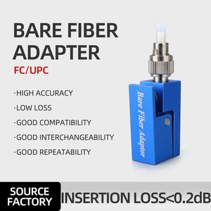 KELUSHI FC-UPC/APC Square Bare Fiber Adapter OTDR Test Coupler Square Single-Mode Bare Fiber End Face Detector FTTH Connector