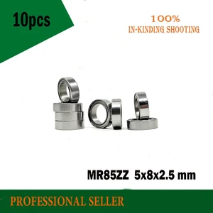 Free Shipping High quality 10PCS MR85-2Z MR85ZZ 5X8X2.5mm MR85-ZZ 5*8*2.5 mm Model bearings Bearings MR85 ZZ L850 ABEC-5