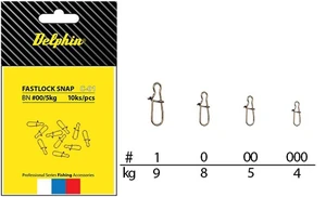 Delphin rychlospojky Fastlock Snaps C-01 5kg / 10ks