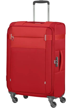 Samsonite Látkový cestovní kufr Citybeat EXP 67/73 l - červená