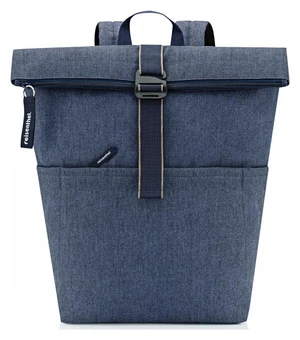 Reisenthel Rolltop Backpack Herringbone Dark Blue