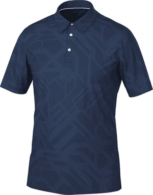 Galvin Green Maze Mens Breathable Short Sleeve Shirt Navy M Chemise polo