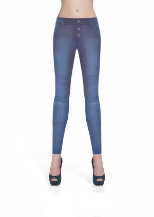 Bas Bleu Women's AVRIL denim pants hand-wiped with stitching