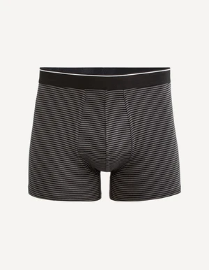 Dark grey men's striped boxer shorts Celio