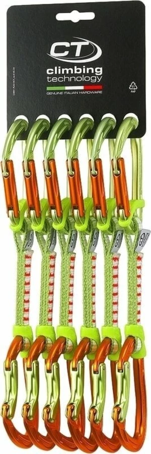 Climbing Technology Nimble Fixbar Set DY Dégainer rapidement Green/Orange Solid Straight/Solid Bent Gate 12.0