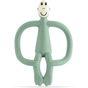 Matchstick Monkey Teething Toy and Gel Applicator hryzadielko s kefkou 2 v 1 Mint Green 1 ks