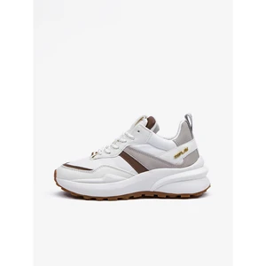 Replay Shoes Scarpa White Brown - Women