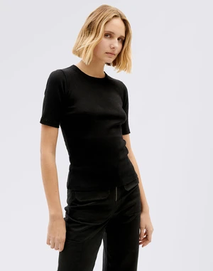 Thinking MU Black Dakota Rib Top BLACK S