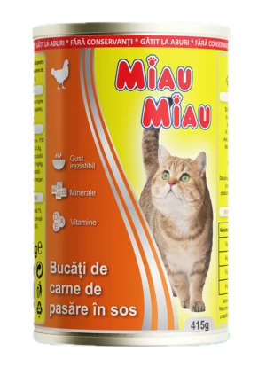 Miau Miau konz. Adult Chicken - 415g