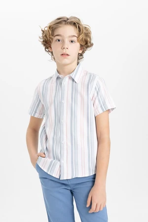 DEFACTO Boys Polo Neck Twill Short Sleeve Shirt