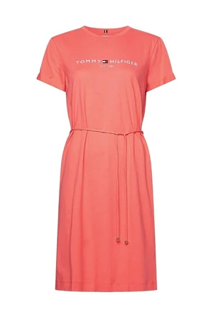 Tommy Hilfiger Dress - TH COOL REG HILFIGER DRESS SS orange