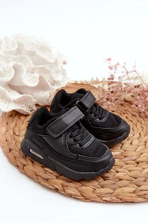 Children's Velcro Sneakers Black Krissandra