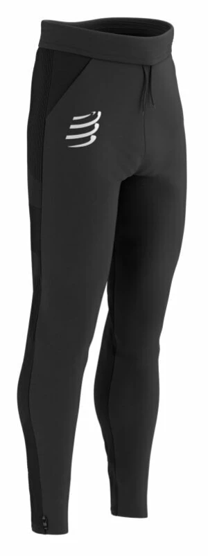 Compressport Hurricane Windproof Seamless Pants Black L Běžecké kalhoty / legíny