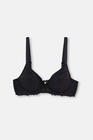 Dagi Black 1088Kc Veronica Accessory Detailed Supporting Bra