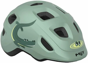 MET Hooray Teal Crocodile/Matt S (52-55 cm) Casco da ciclismo per bambini