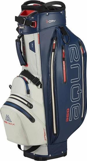 Big Max Aqua Sport 360 Off White/Navy/Red Torba na wózek golfowy