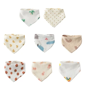 Baby Bandana Bibs Drool Bibs Breathable Super Absorbent Soft Cotton- Scarf Bibs Baby Bibs Teething & Drooling 38 Styles