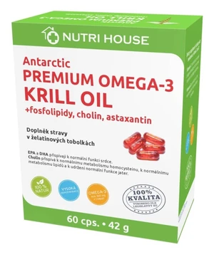 Nutrihouse Premium Omega 3 Krill Oil 60 kapslí