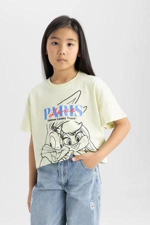 DEFACTO Girls Looney Tunes Crew Neck Short Sleeve T-Shirt