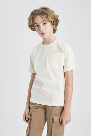 DEFACTO Boy's Crew Neck Short Sleeve T-Shirt