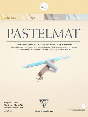 Clairefontaine Pastelmat Glued Pad N1 30 x 40 cm 360 g Carnete de Schițe