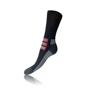 Bellinda 
OUTDOOR SOCKS - Ponožky pre turistickú a pracovnú obuv - čierna - tmavo červená