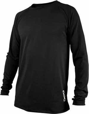 POC Essential DH LS Tricou Negru carbon 2XL