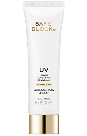 Missha Tónovací opalovací krém SPF50+ Safe Block Rx (Cover Tone Up Sun) 50 ml