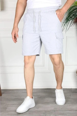 S2999 DEWBERRY CARGO POCKET MENS SHORT-GREY