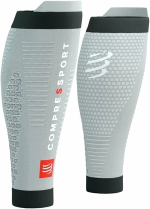 Compressport R2 3.0 Grey Melange/Black T1 Bežecké návleky na lýtka