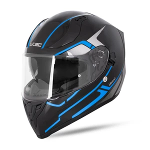 Integrální přilba W-TEC Vesco  Glossy Black-Blue  XS (53-54)