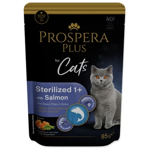 Kapsička Prospera Plus Cat Sterilised 1+ losos a hrášek 85g