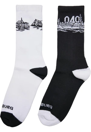 Major City 040 2-Pack Socks Black/White