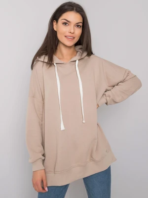 Plain beige hoodie