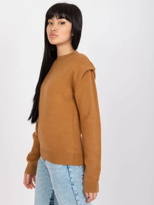 Women's Camel Classic Sweater with Viscose