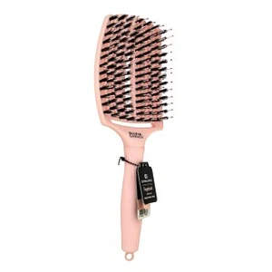 Olivia Garden Fingerbrush Combo Large Pastel Pink kefa na vlasy so štetinami z nylonu a diviaka