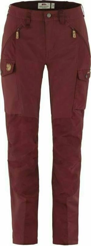 Fjällräven W Nikka Bordeaux Red 38 Pantalons outdoor pour