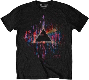 Pink Floyd T-shirt Dark Side of the Moon Pink Splatter Unisex Black L