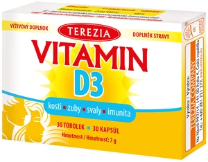 TEREZIA Vitamín D3 1000 IU 30 tobolek