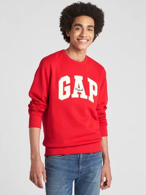 Red Men's Sweatshirt GAP Logo