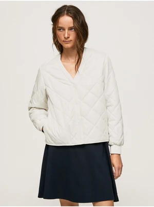 Cream Women's Bomber Pepe Jeans - Women