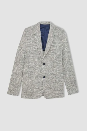 DEFACTO Modern Fit Half Lined Buttoned Pocket Blazer Jacket