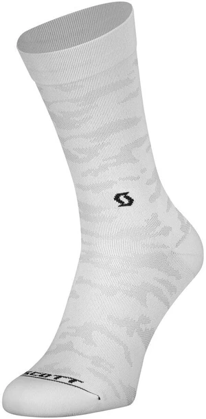 Scott Sock Trail Camo Crew Black-White S Șosete pentru alergre