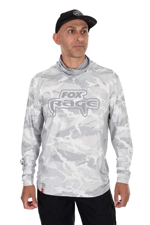 Fox rage triko uv hooded light camo top - xxl