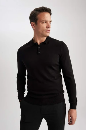 DEFACTO Slim Fit Polo Collar Pullover