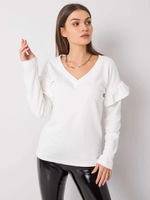 Women's sweatshirt RUE PARIS Ecru