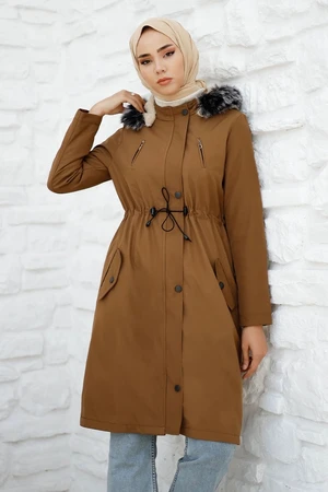 InStyle Shearling Für Coat - Brown